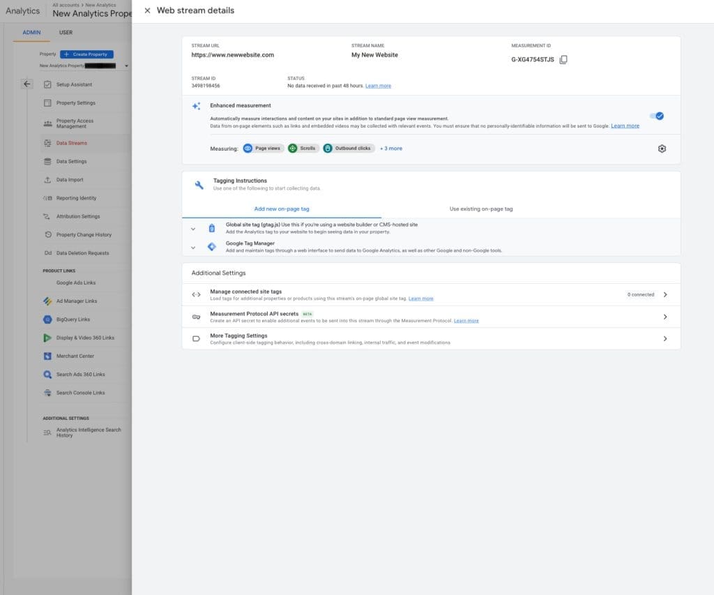 How To Add A Data Stream Step 4