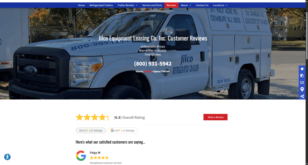 Reviews Jilco Equipment Leasing Co Inc 07 21 2025 04 28 PM